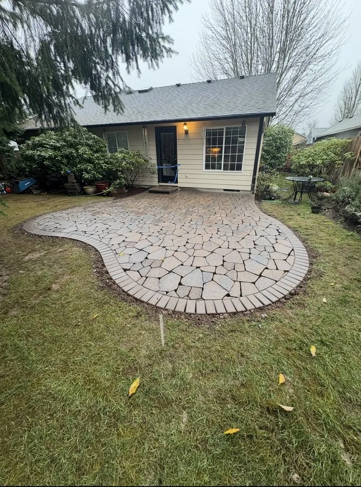 Reliable lawn mowing service for homes in Bend, OR by Vargas Hardscape Design