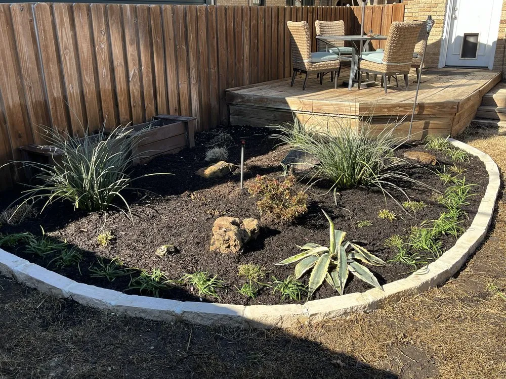Professional garden landscaping in Dallas, TX by Vargas Landscape and Sprinklers