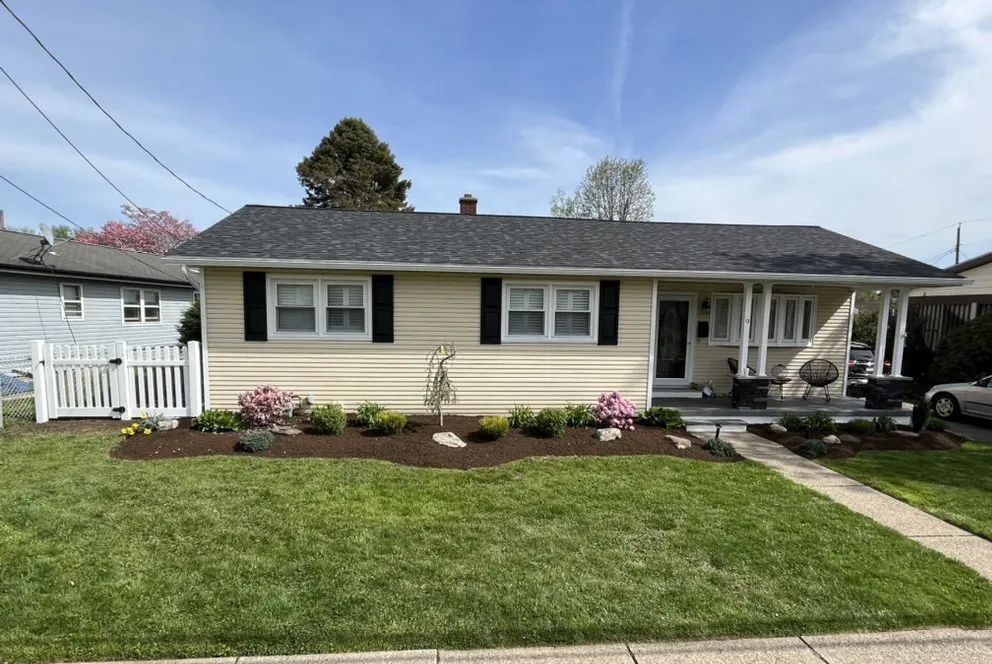 Custom garden landscaping in Scranton, PA by Vargas Landscaping