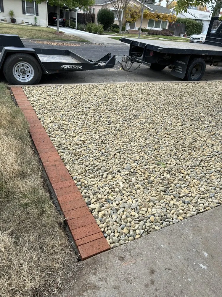 Local landscape installation in Merced, CA by Vasquez Handyman