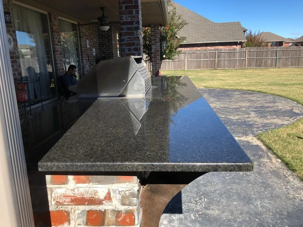 Custom landscape installation in Oklahoma City, OK by Vasquez Home Projects