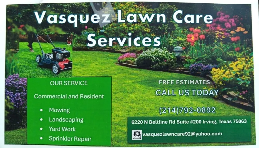 Expert garden landscaping with custom design across Irving, TX - Vasquez Lawn Care Services