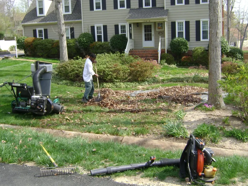 Affordable lawn mowing service for outdoor upgrades in Richmond, VA by Vaughan Landscape Services