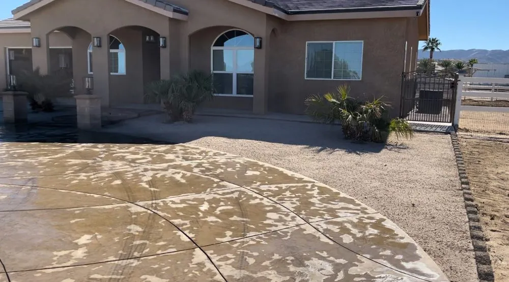 Custom landscape installation in Palmdale, CA by Vazquez landscaping
