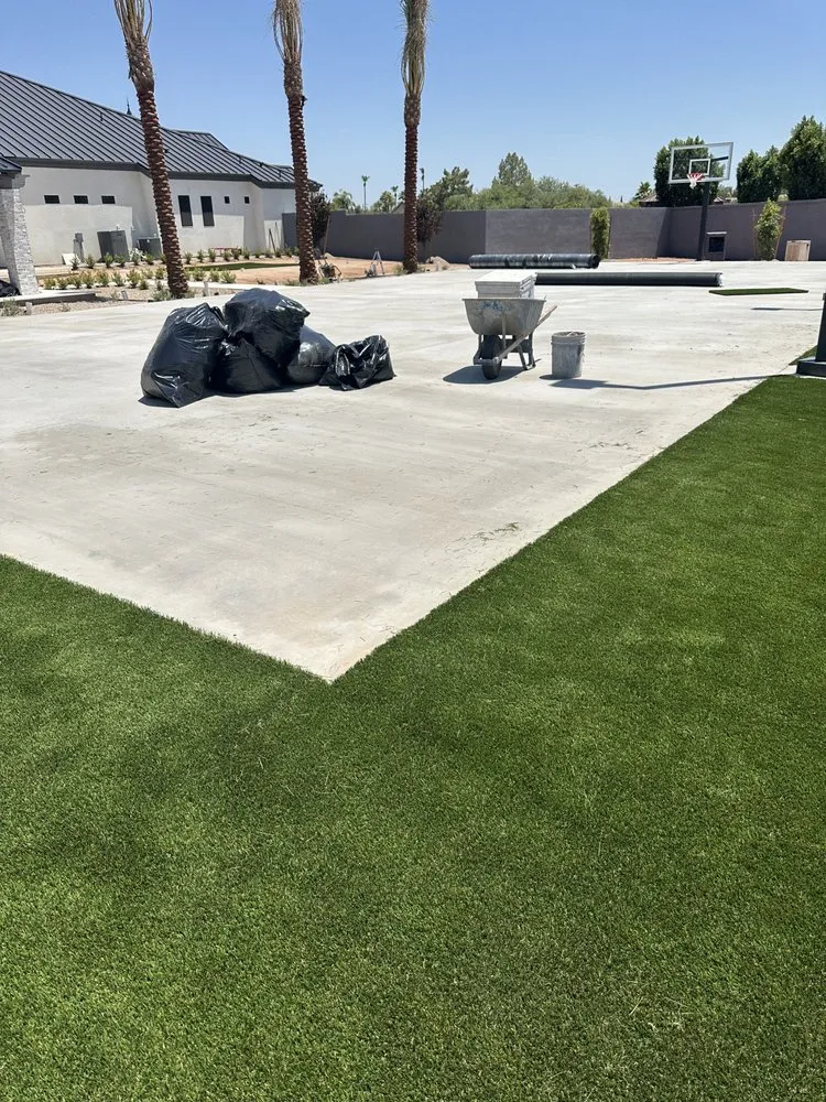 Expert lawn mowing service for homes in Mesa, AZ by VD Landscaping