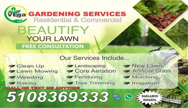 Vega Gardening services Logo