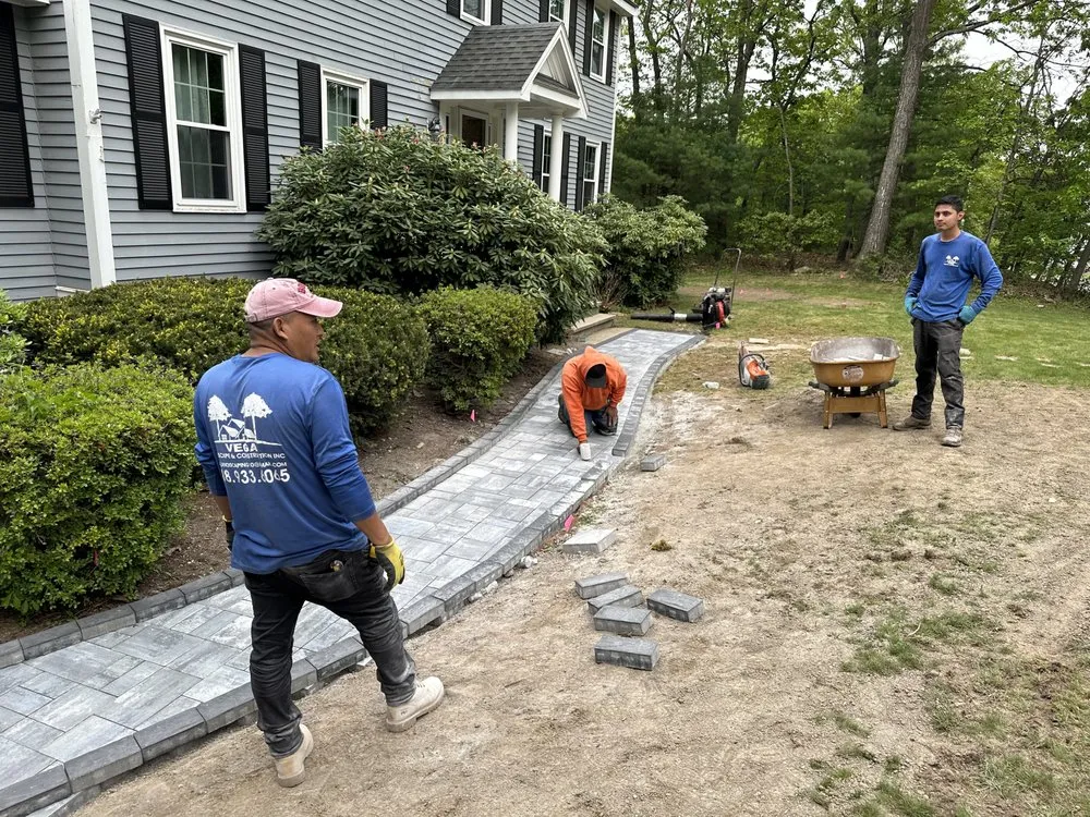 Local outdoor landscaping with custom design across Marlborough, MA - Vega Landscape And Construction