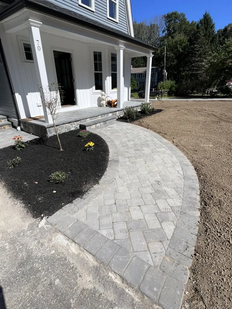 Custom landscape design in Milford, MA by Velame’s Blessed Services
