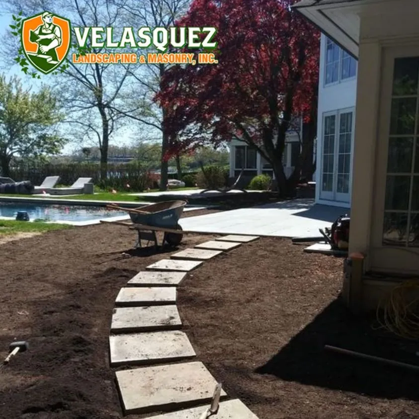 Custom yard cleanup service in Greenport, NY by Velasquez Landscaping & Masonry
