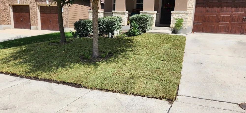 Custom landscape installation for beautiful yards in Selma, TX by Velazquez Lawn Service