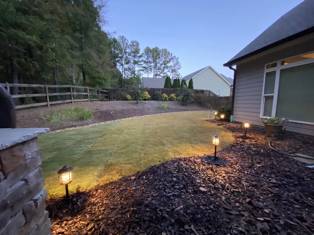Custom landscape design for beautiful yards in Rockmart, GA by Venator Solutions