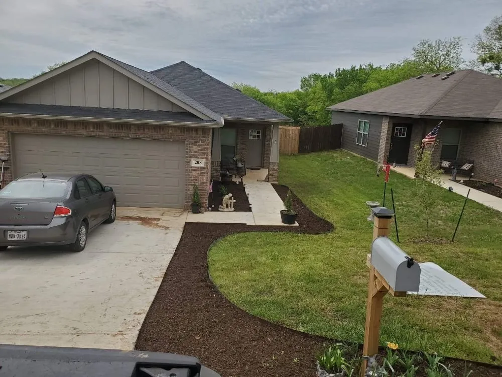 Custom garden landscaping for residential properties across Alvarado, TX - Venegas Lawn Care