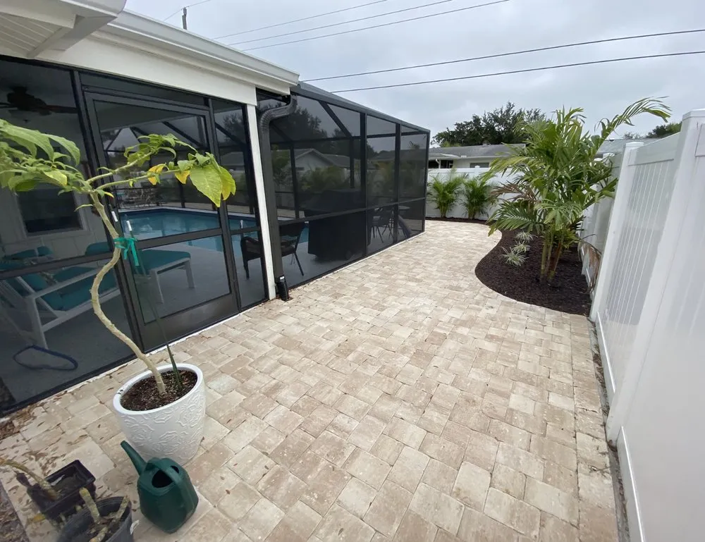 Custom landscape installation in Venice, FL by Venice Pavers & Landscape