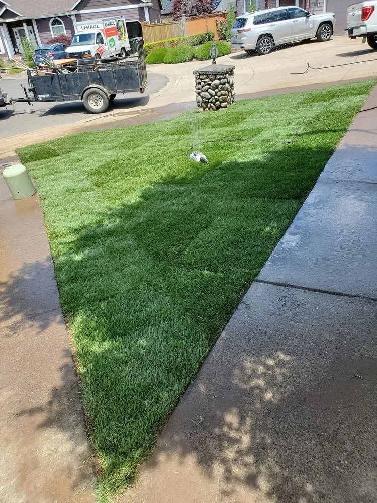 Expert outdoor landscaping for homes in Eugene, OR by Ventura & Son Landscaping