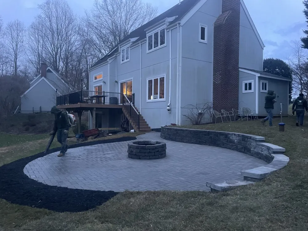 Custom yard cleanup service for residential properties in Sterling, VA by Ventura Landscaping