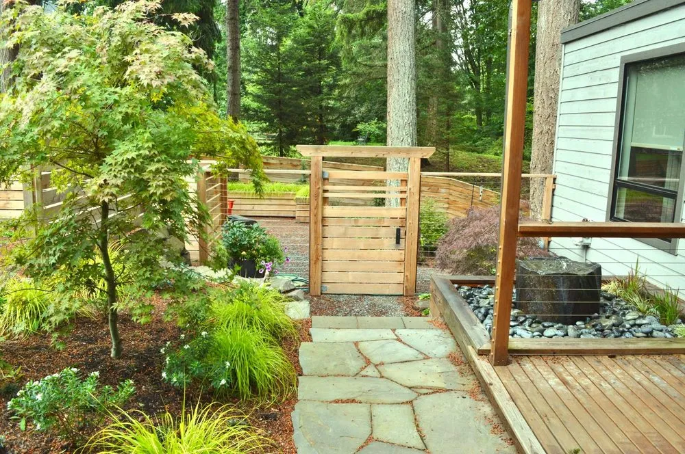 Affordable landscape installation for homes in Lake Forest Park, WA by Verde Gardens