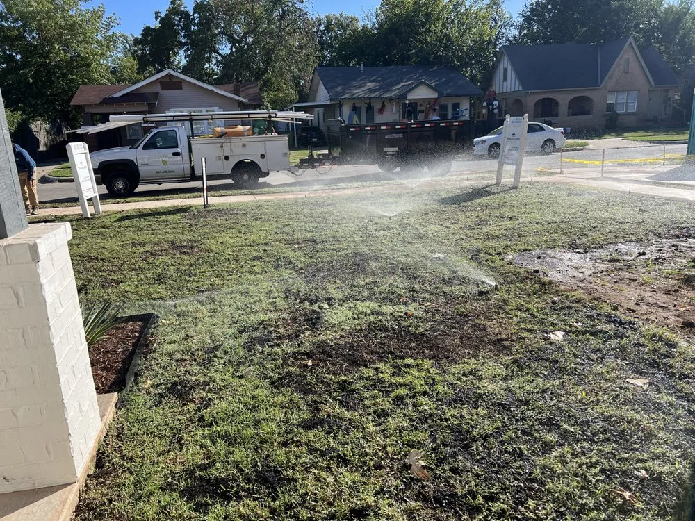 Custom landscape design for year-round maintenance in Oklahoma City, OK by Verde Natural Lawn Services