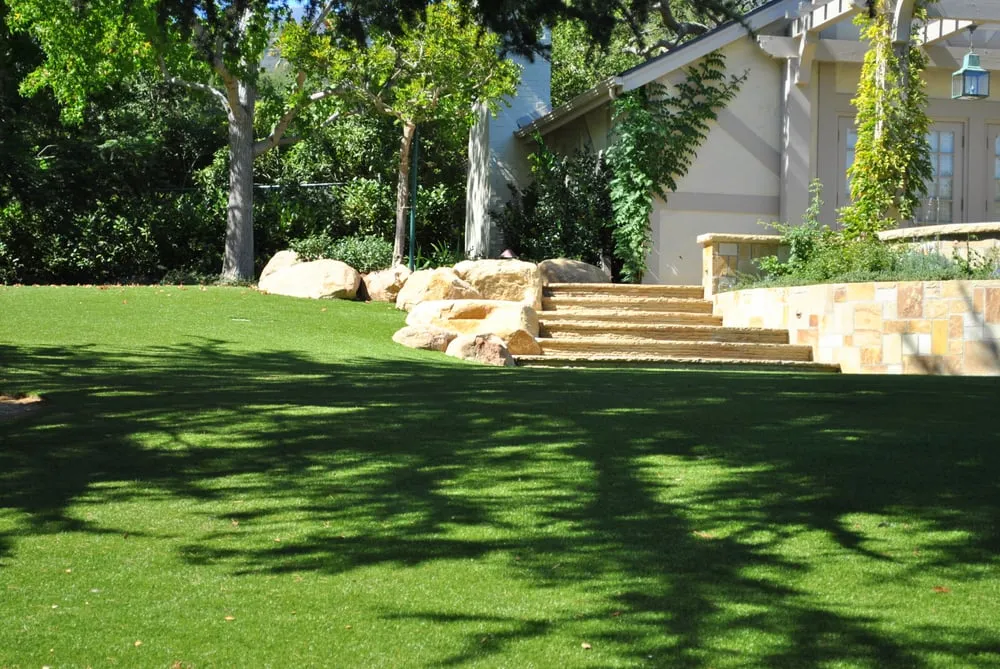 Expert lawn mowing service with custom design in Goleta, CA by Verdure