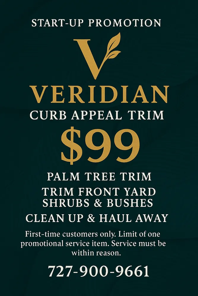 Custom outdoor landscaping in Pinellas Park, FL - Veridian Property Solutions