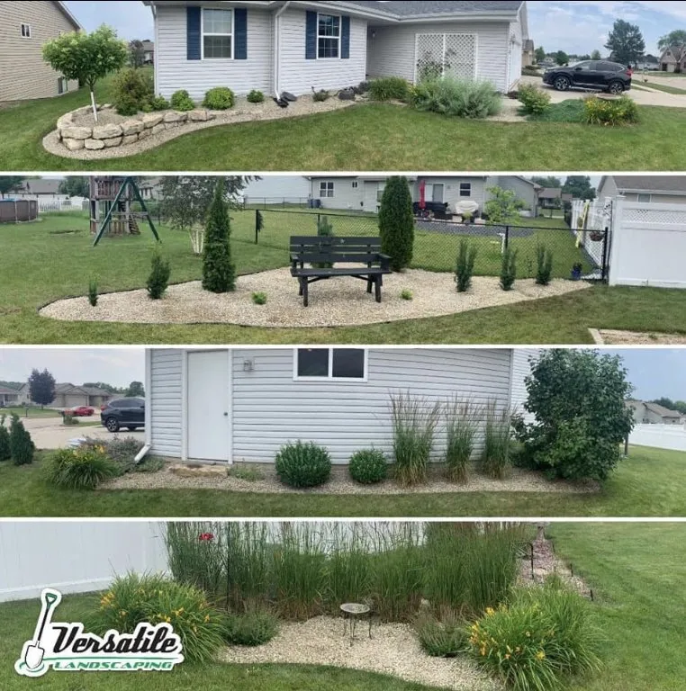 Reliable lawn mowing service with custom design across Janesville, WI - Versatile Landscaping