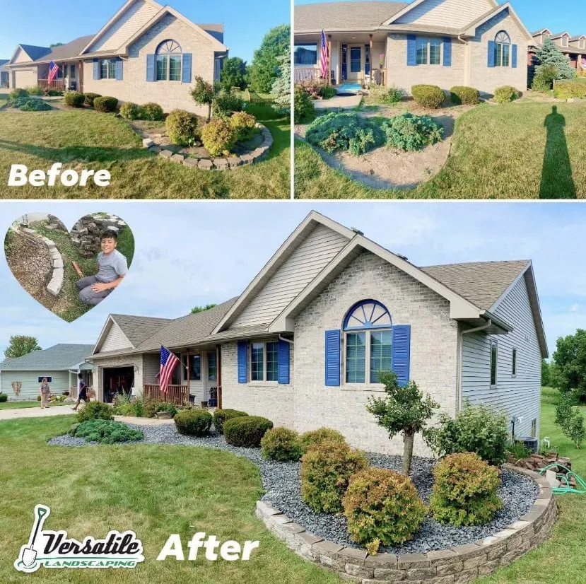 Affordable yard maintenance with custom design across Janesville, WI - Versatile Landscaping