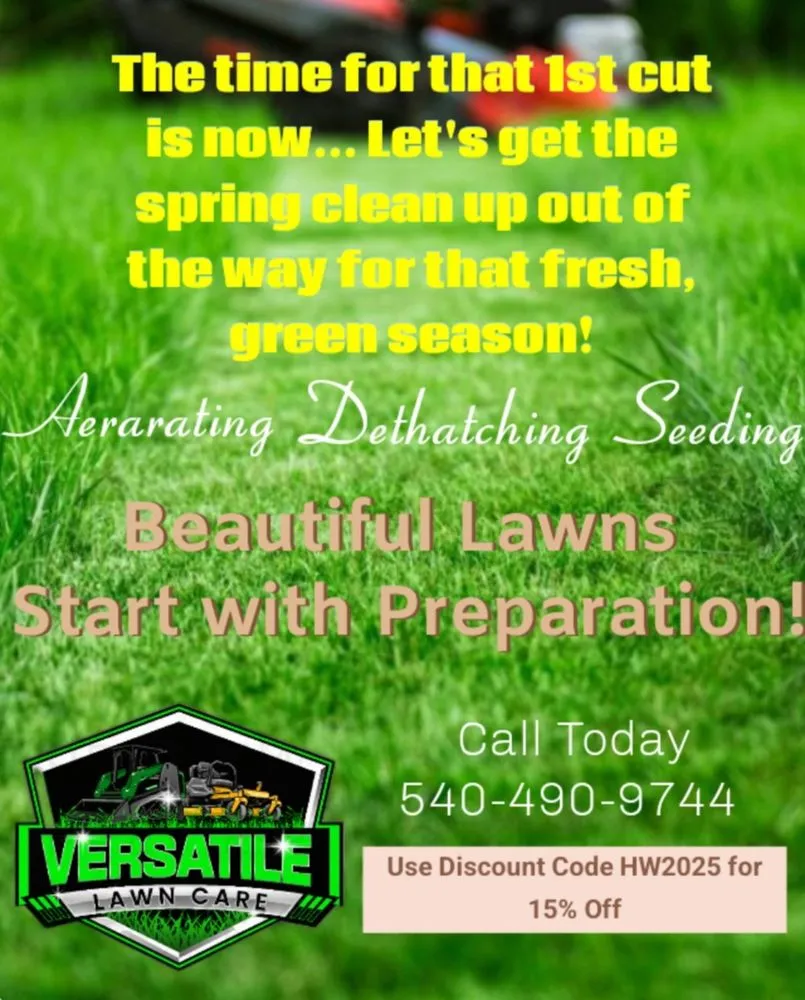 Affordable lawn mowing service for year-round maintenance across Fredericksburg, VA - Versatile Lawn Care