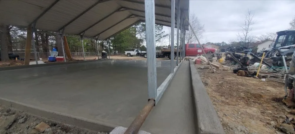 Custom yard cleanup service with custom design in Fayetteville, NC by Versatile Outdoor Construction