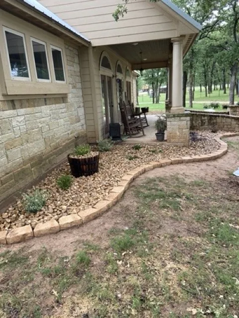 Custom landscape design for residential properties in Stephenville, TX by Very Good Lawn Service