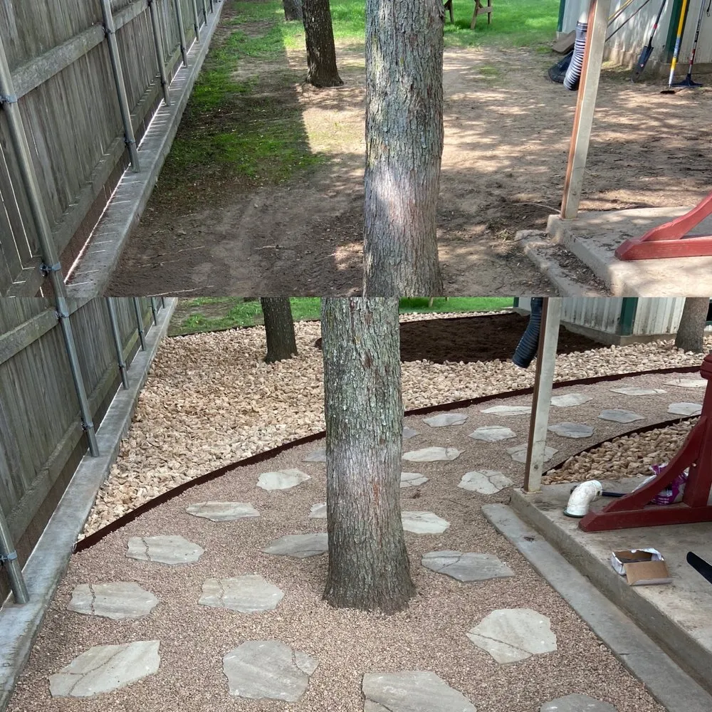 Custom landscaping services for residential properties in Stephenville, TX by Very Good Lawn Service