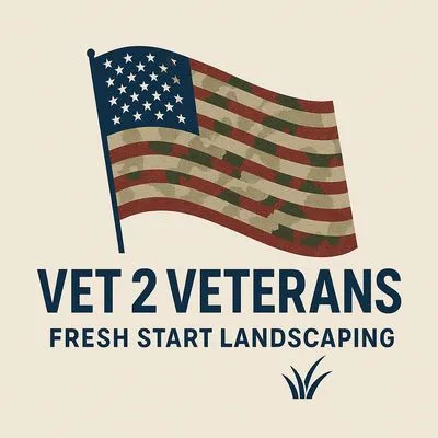 Vet 2 Veterans Fresh Start Landscaping Logo