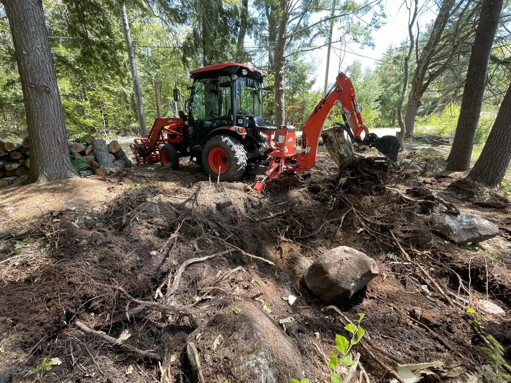 Custom landscaping services for homes across Fitchburg, MA - Veteran Compact Tractor Service