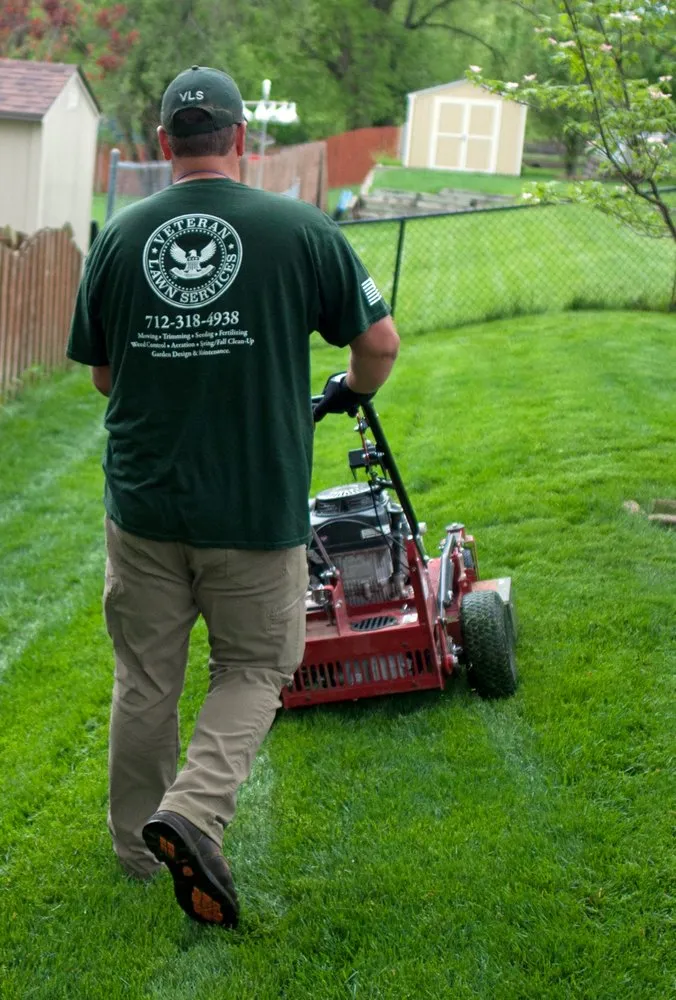 Expert landscape installation in Council Bluffs, IA by Veteran Lawn Services