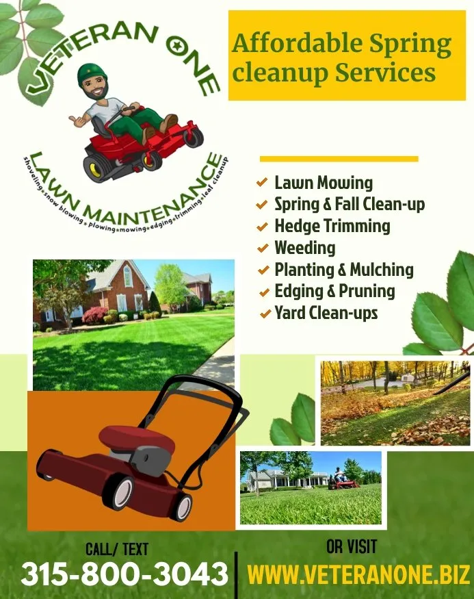 Custom garden landscaping with custom design in Syracuse, NY by Veteran One Lawn Maintenance