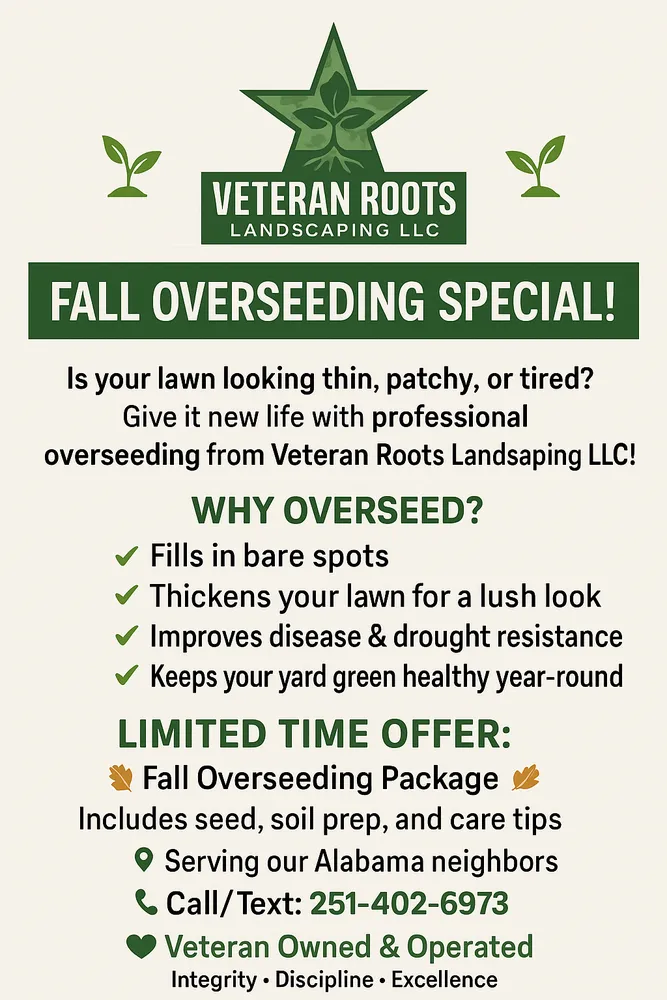 Custom landscaping services in Panama City Beach, FL - Veteran Roots Landscaping