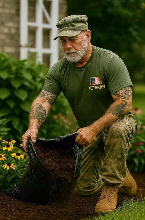 Top-rated outdoor landscaping with custom design in Panama City Beach, FL by Veteran Roots Landscaping