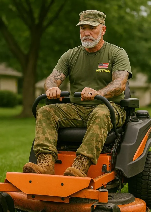 Affordable lawn mowing service in Panama City Beach, FL by Veteran Roots Landscaping