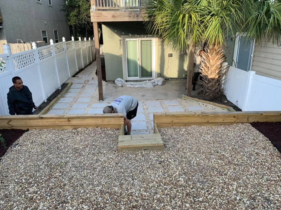 Custom outdoor landscaping for homes across Fernandina Beach, FL - Veterans Landscape Management