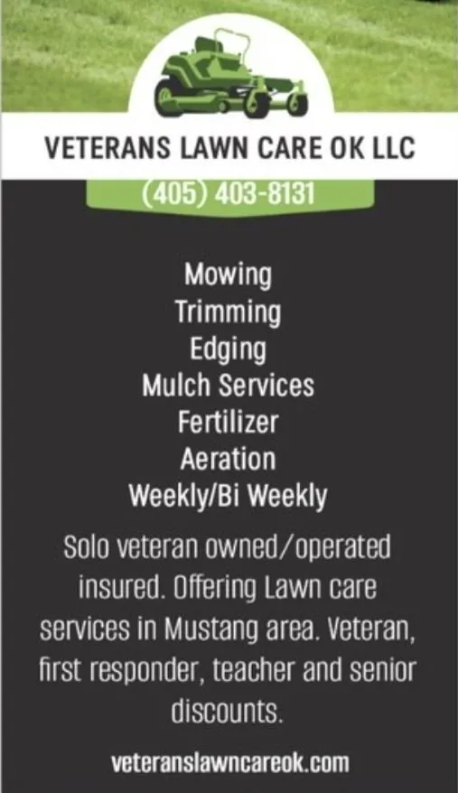 Custom lawn care service in Mustang, OK by Veterans Lawn Care