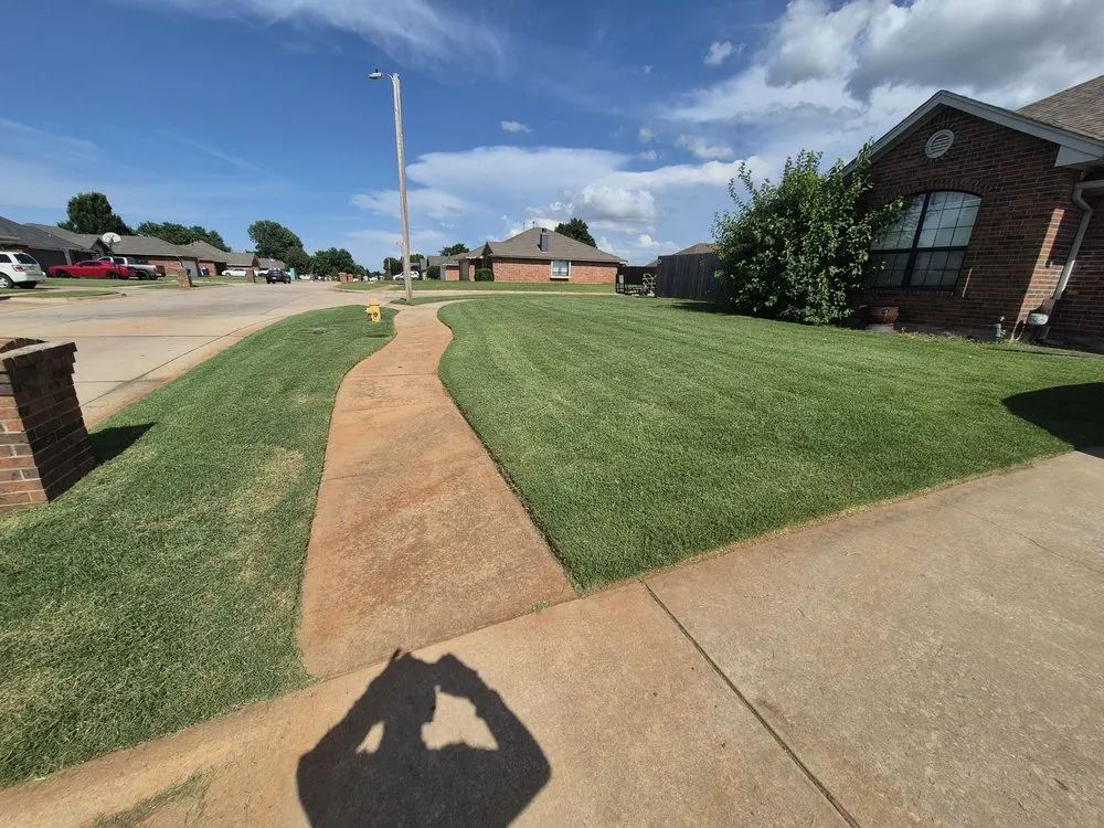 Custom garden landscaping for outdoor upgrades across Mustang, OK - Veterans Lawn Care