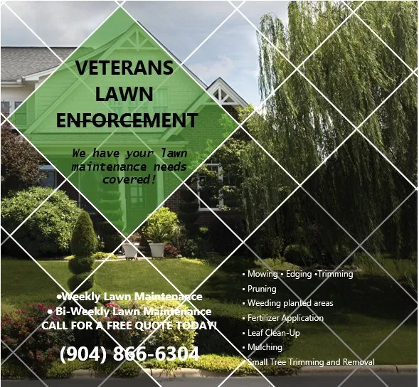 Local lawn care service with custom design in Orange Park, FL by Veterans Lawn Enforcement