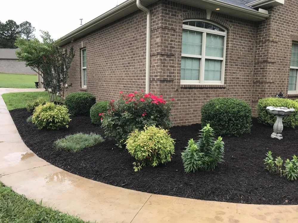 Custom garden landscaping for outdoor upgrades in Decatur, AL by V&H Tree Service & Hernandez Landscaping
