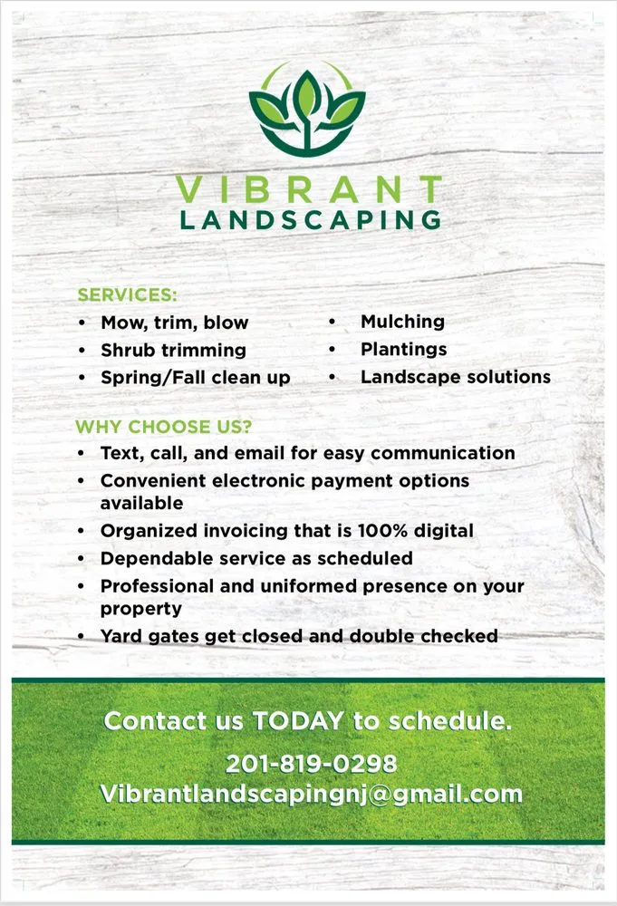 Professional residential landscaping in Hasbrouck Heights, NJ - Vibrant Landscaping
