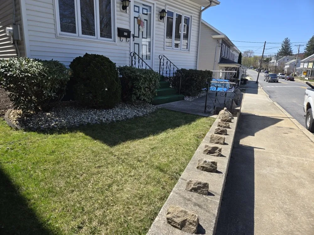 Professional landscape installation in Pottsville, PA by Vic Alvins Lawncare & Landscape Service