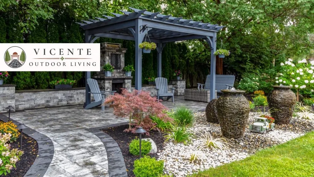 Local garden landscaping in Tyler, TX by Vicente Outdoor Living