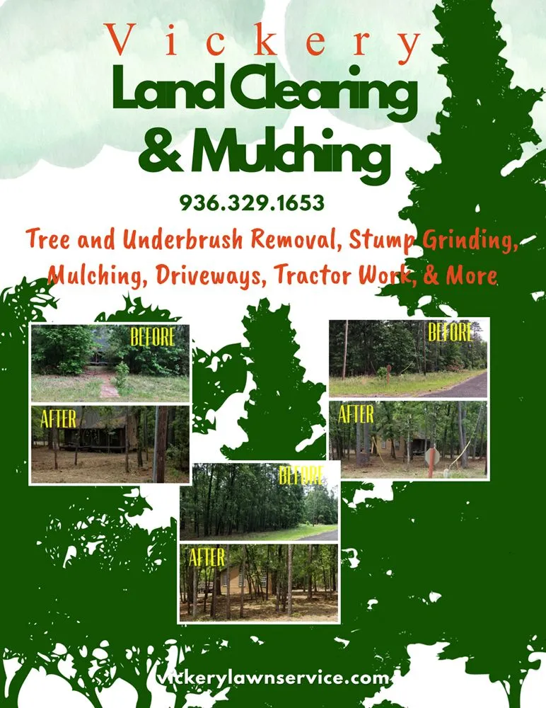 Expert yard maintenance with custom design across Livingston, TX - Vickery Lawn Service & Stump Grinding