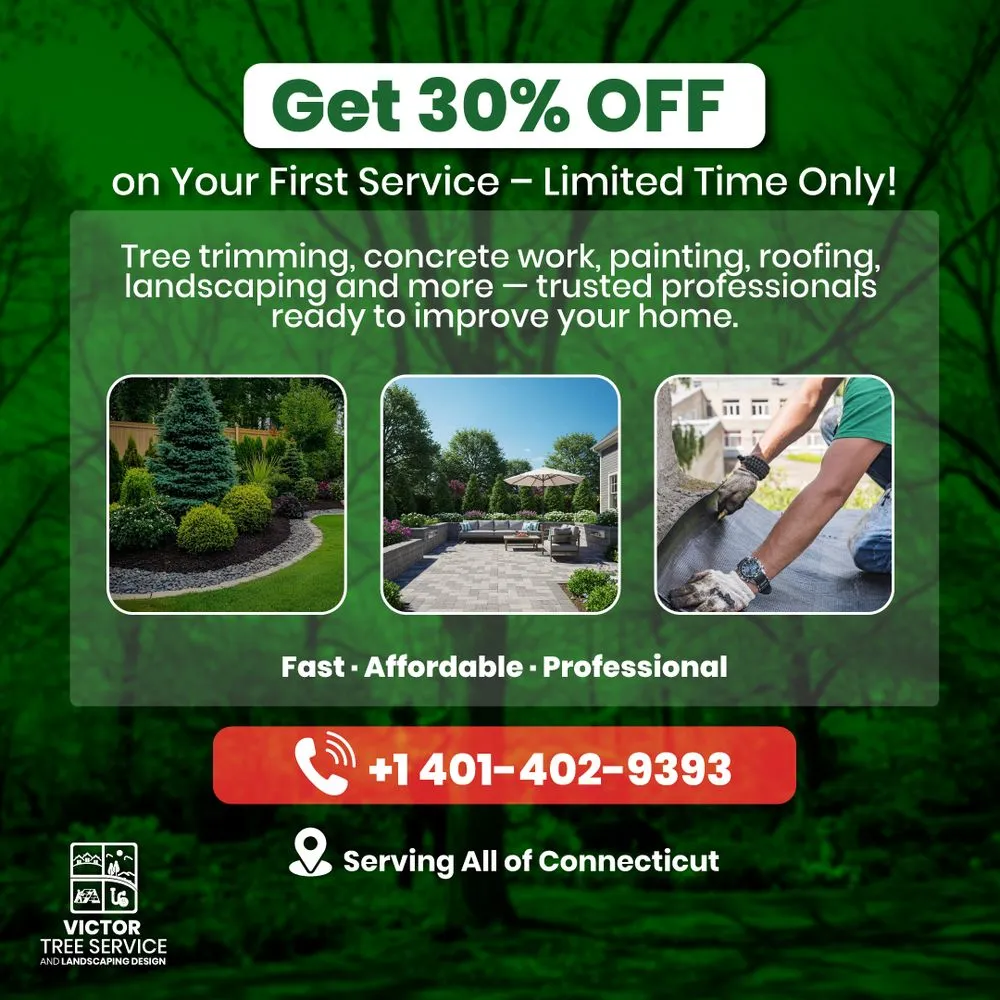 Expert outdoor landscaping for outdoor upgrades in New London, CT by Victor Tree Service & Landscaping Design