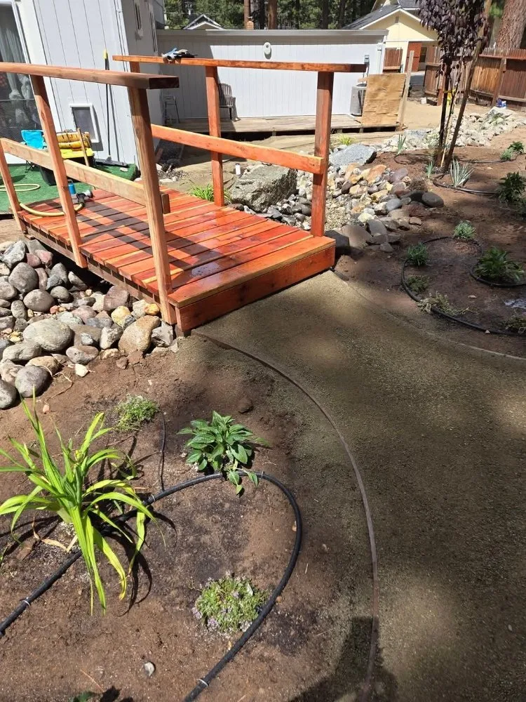 Custom landscape installation in South Lake Tahoe, CA - Victoria's Secret Garden