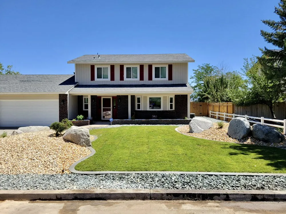 Professional landscape installation for homes in Carson City, NV by Victorio Landscaping