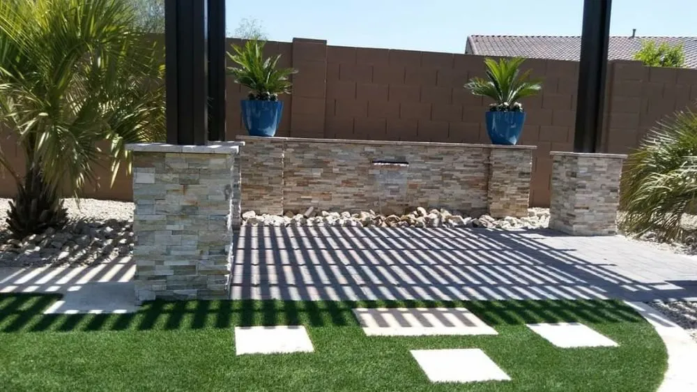 Custom garden landscaping for year-round maintenance in Surprise, AZ by Victory Landscapes