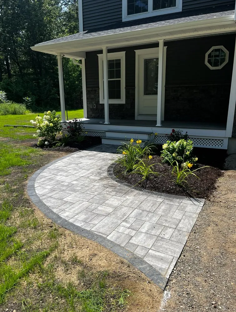 Custom outdoor landscaping for homes in Westfield, MA by Victory Lane Landscapes